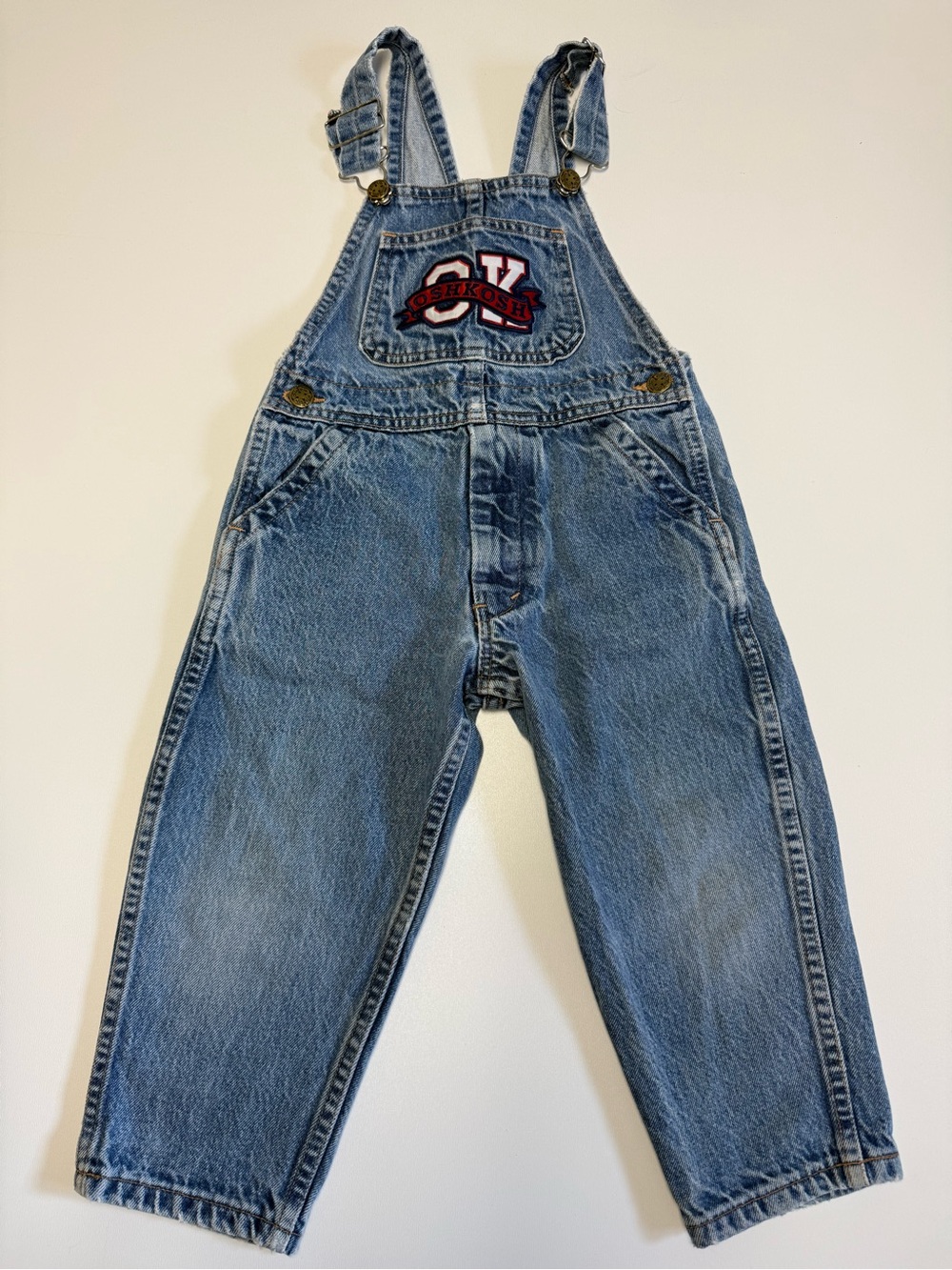 Vintage 90s denim Oshkosh overalls size 3t